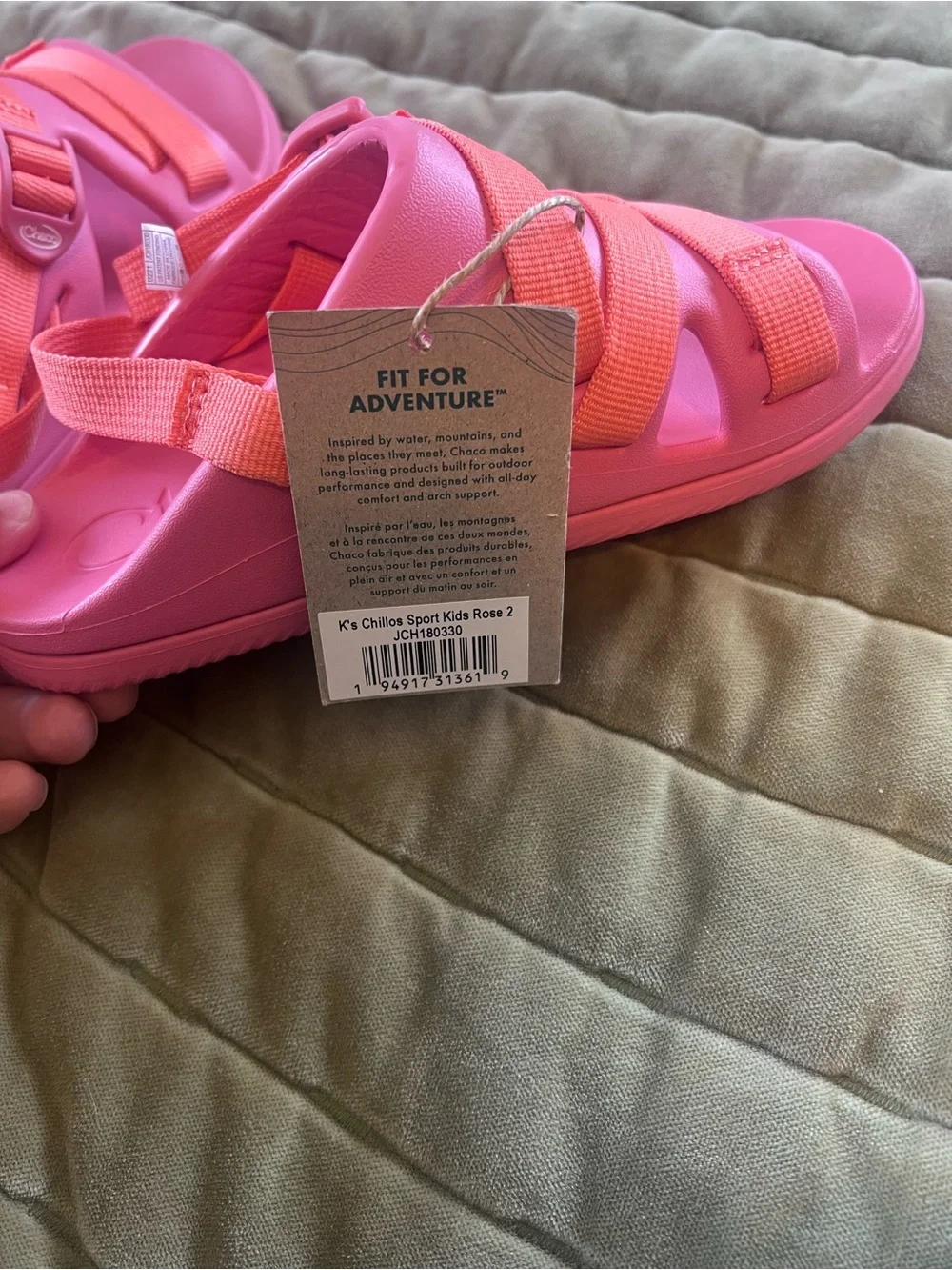 Chaco NWT Chillos Sport Kids Rose Sandals